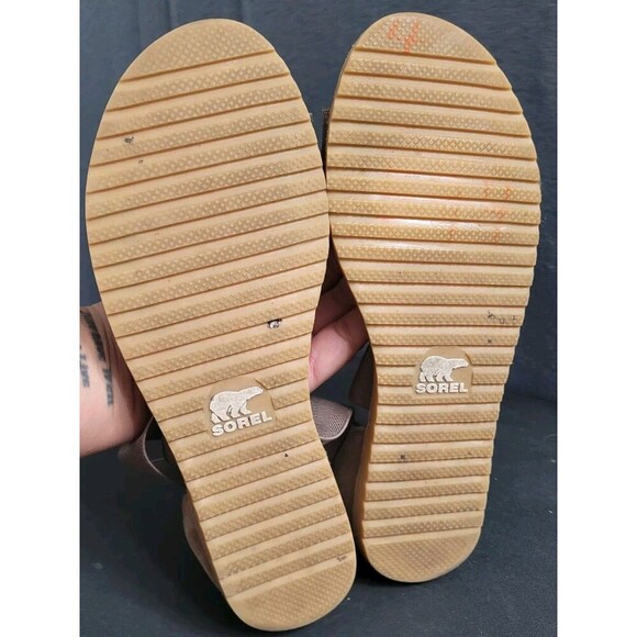 Sorel Womens 7.5 Ella II Flat Sandals Gold Metallic Strappy Casual NL3536-240 - Picture 9 of 10